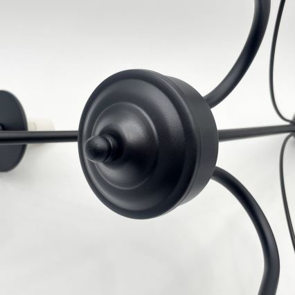 Brilagi - LED Csillár láncon COTTAGE 3xE14/40W/230V fekete/fehér