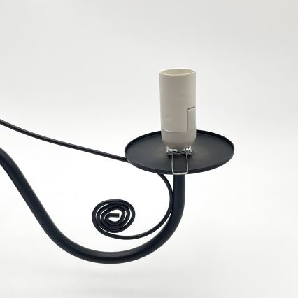 Brilagi - LED Csillár láncon COTTAGE 3xE14/40W/230V fekete/fehér