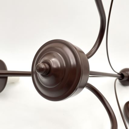 Brilagi - LED Csillár láncon COTTAGE 3xG9/40W/230V barna/fehér