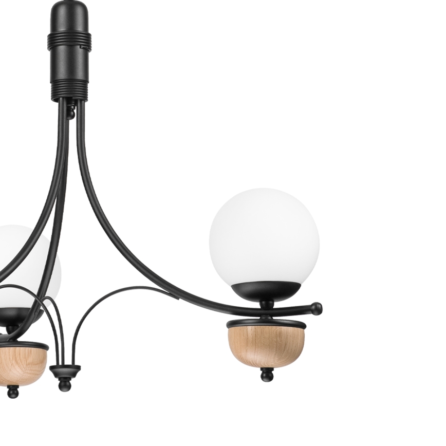 Brilagi - LED Csillár láncon COTTAGE 3xG9/40W/230V bükkfa/fehér