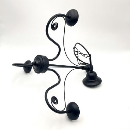 Brilagi - LED Csillár láncon COTTAGE 3xG9/40W/230V fekete/fehér