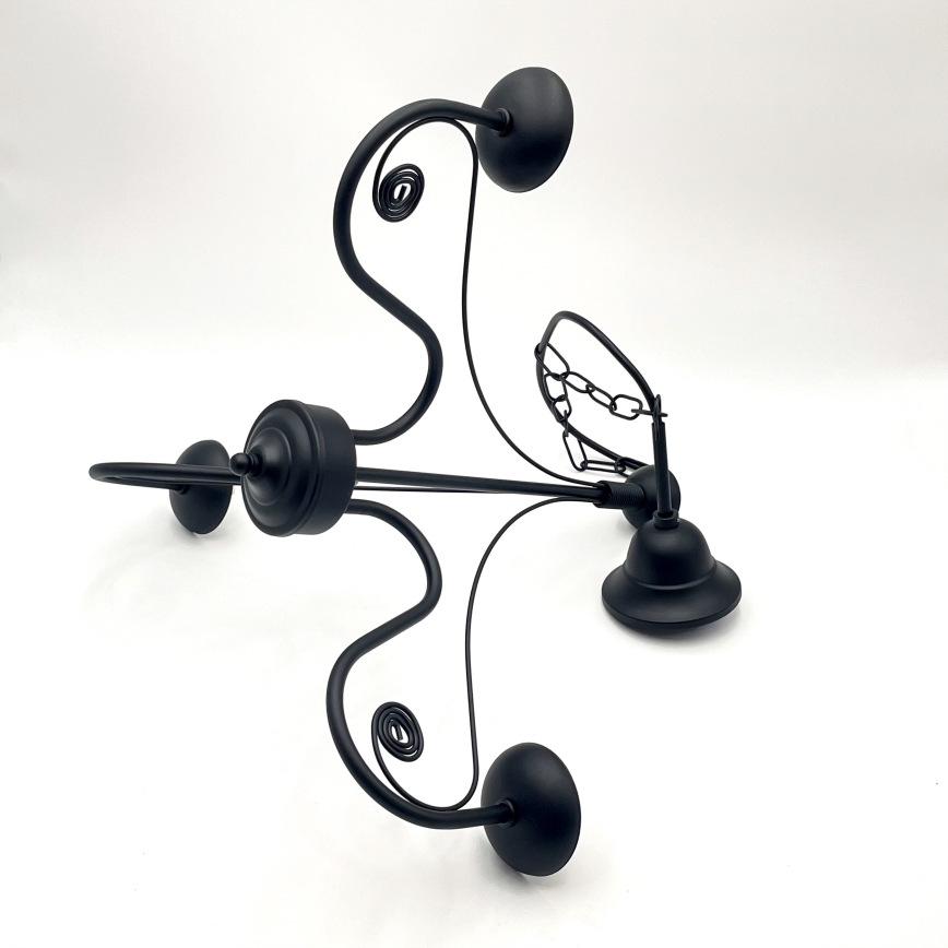 Brilagi - LED Csillár láncon COTTAGE 3xG9/40W/230V fekete/fehér