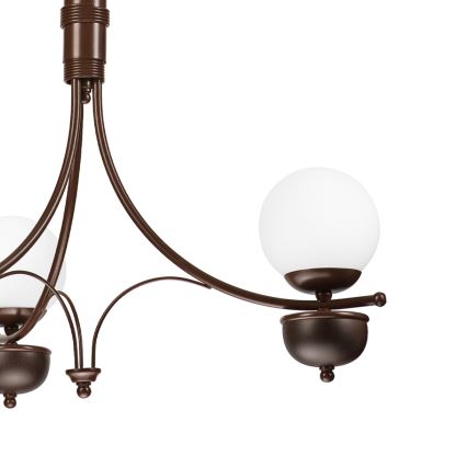 Brilagi - LED Csillár láncon COTTAGE 3xG9/40W/230V tölgy/fehér