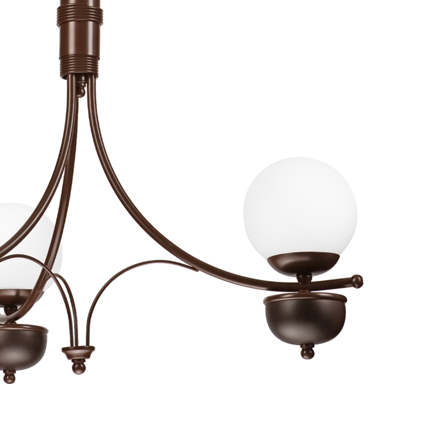 Brilagi - LED Csillár láncon COTTAGE 3xG9/40W/230V tölgy/fehér