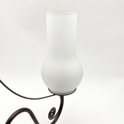 Brilagi - LED Csillár láncon COTTAGE 5xE14/40W/230V barna/fehér