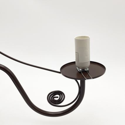 Brilagi - LED Csillár láncon COTTAGE 5xE14/40W/230V barna/fehér