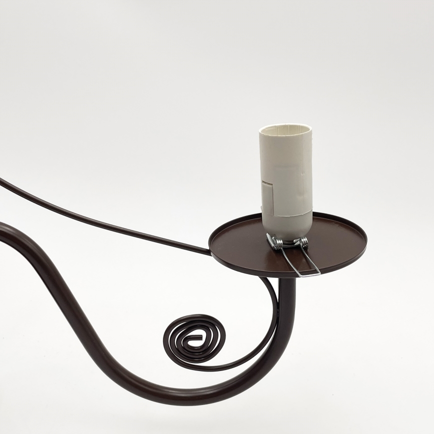 Brilagi - LED Csillár láncon COTTAGE 5xE14/40W/230V barna/fehér