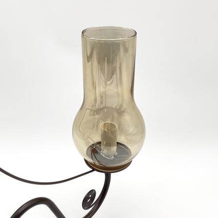 Brilagi - LED Csillár láncon COTTAGE 5xE14/40W/230V barna