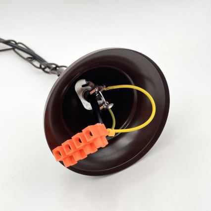 Brilagi - LED Csillár láncon COTTAGE 5xE14/40W/230V barna