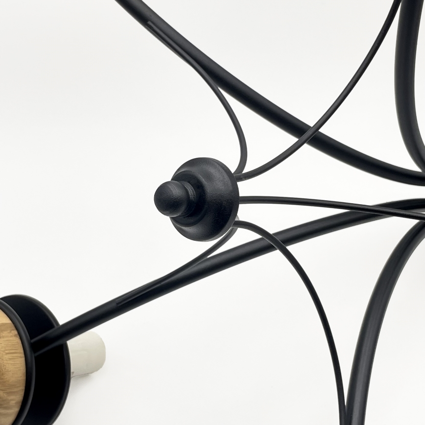 Brilagi - LED Csillár láncon COTTAGE 5xE14/40W/230V bükkfa/barna