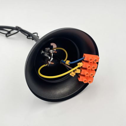 Brilagi - LED Csillár láncon COTTAGE 5xE14/40W/230V fekete/fehér