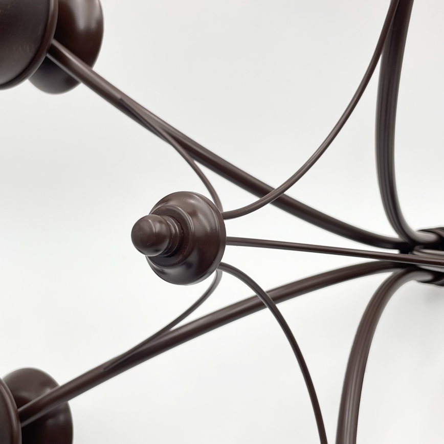 Brilagi - LED Csillár láncon COTTAGE 5xE14/40W/230V tölgy/barna