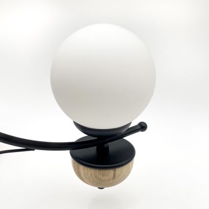 Brilagi - LED Csillár láncon COTTAGE 5xG9/40W/230V bükkfa/fehér