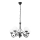 Brilagi - LED Csillár láncon COTTAGE 5xG9/40W/230V fekete/fehér