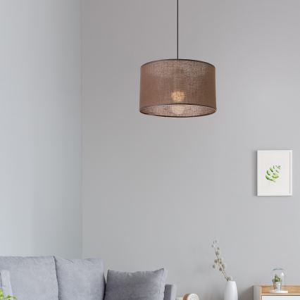 Brilagi - LED Csillár zsinóron ANTHONY 1xE27/60W/230V tölgy/barna