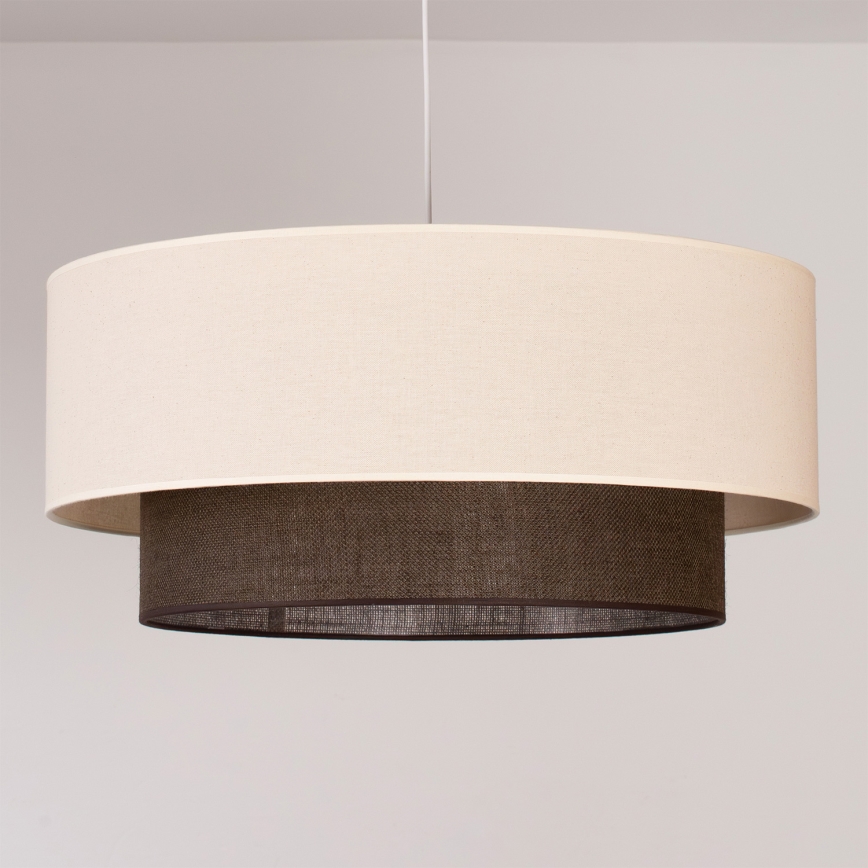 Brilagi - LED csillár zsinóron BOHO STYLE 3xE27/15W/230V átm. 60 cm krémszínű/barna