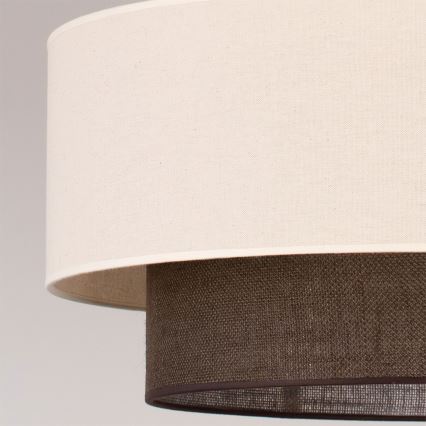 Brilagi - LED csillár zsinóron BOHO STYLE 3xE27/15W/230V átm. 60 cm krémszínű/barna