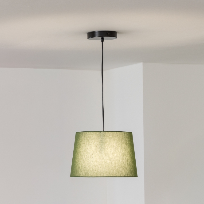 Brilagi - LED csillár zsinóron CERIA 1xE27/40W/230V Ø 30 cm zöld