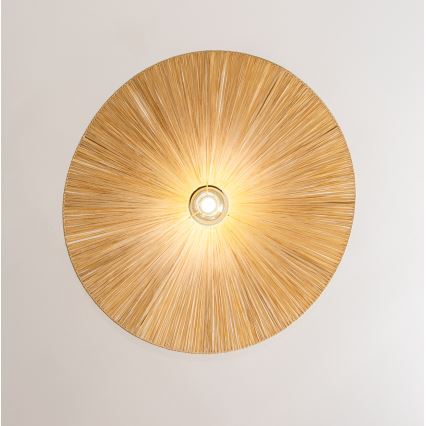 Brilagi - LED csillár zsinóron CERIA BOHO 1xE27/40W/230V, átm. 80 cm, rafia