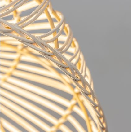 Brilagi - LED csillár zsinóron CERIA BOHO 1xE27/40W/230V Ø 60 cm rattan