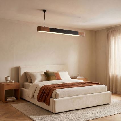 BRILAGI - LED csillár zsinóron GARDALINE LED/100W/230V tölgy/fekete
