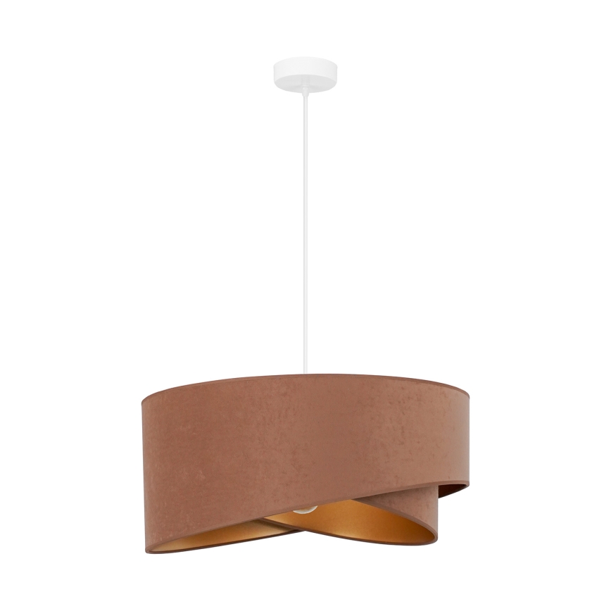 Brilagi - LED Csillár zsinóron LYRA 1xE27/15W/230V barna/arany