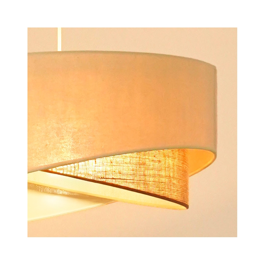 Brilagi - LED Csillár zsinóron LYRA 1xE27/15W/230V krémes/bézs