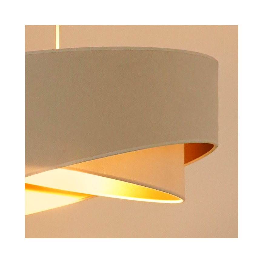 Brilagi - LED Csillár zsinóron LYRA 1xE27/15W/230V krémes/fehér