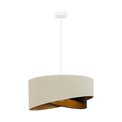Brilagi - LED Csillár zsinóron LYRA 1xE27/15W/230V krémes/fekete/arany