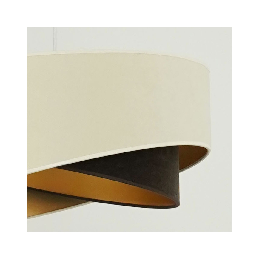 Brilagi - LED Csillár zsinóron LYRA 1xE27/15W/230V krémes/fekete/arany