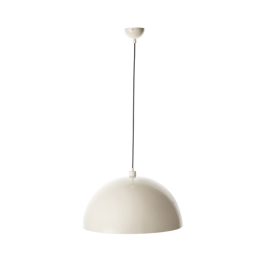 Brilagi - LED csillár zsinóron METALO 1xE27/40W/230V átm. 40 cm bézs/réz