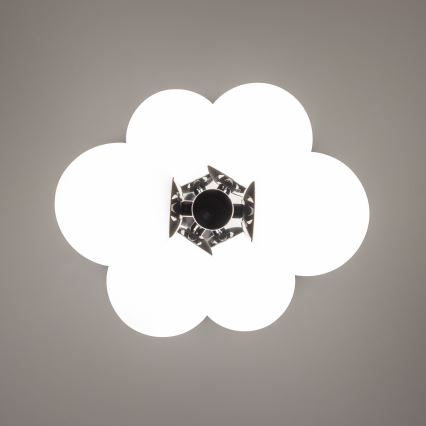 Brilagi - LED csillár zsinóron MILLA 6xG9/3W/230V fekete króm/fehér