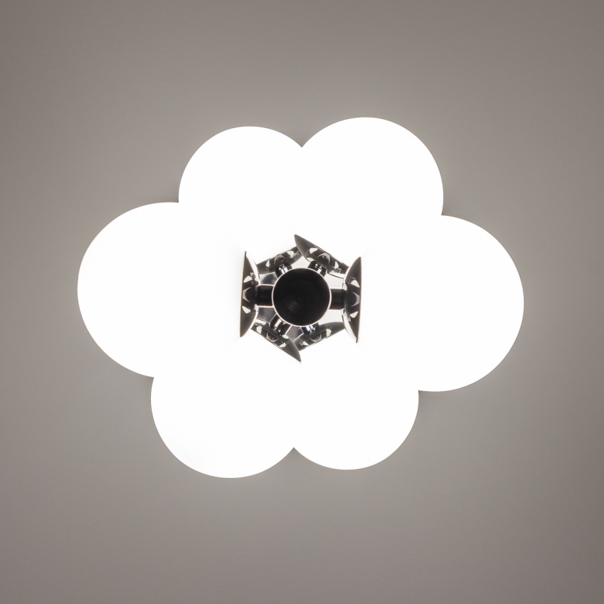 Brilagi - LED csillár zsinóron MILLA 6xG9/3W/230V fekete króm/fehér