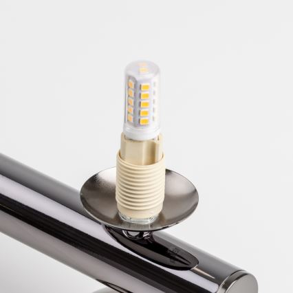 Brilagi - LED csillár zsinóron MILLA 6xG9/3W/230V fekete króm/fehér