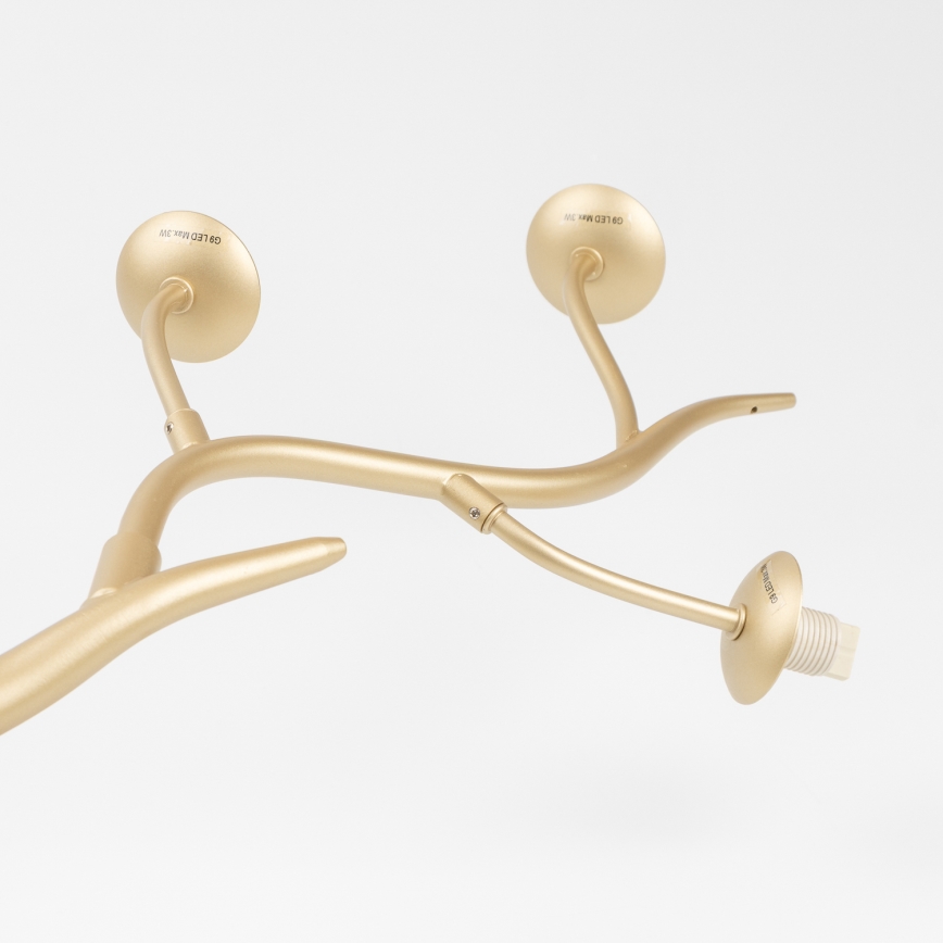 Brilagi - LED Csillár zsinóron MISTEL 6xG9/3W/230V arany