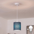 BRILAGI - LED csillár zsinóron NUBILA 1xE27/60W/230V átm. 14 cm fehér/sötétkék