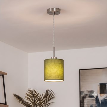 Brilagi - LED csillár zsinóron NUBILA 1xE27/60W/230V, átm. 14 cm, zöld