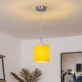 Brilagi - LED csillár zsinóron NUBILA 1xE27/60W/230V Ø 14 cm sárga