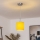 Brilagi - LED csillár zsinóron NUBILA 1xE27/60W/230V Ø 14 cm sárga