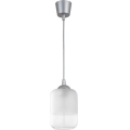 Brilagi - LED csillár zsinóron RETRO GLASS 1xE27/60W/230V átm. 14 cm ezüst/fehér