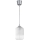 Brilagi - LED csillár zsinóron RETRO GLASS 1xE27/60W/230V átm. 14 cm ezüst/fehér