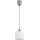 Brilagi - LED csillár zsinóron RETRO GLASS 1xE27/60W/230V Ø 10 cm, ezüst/fehér