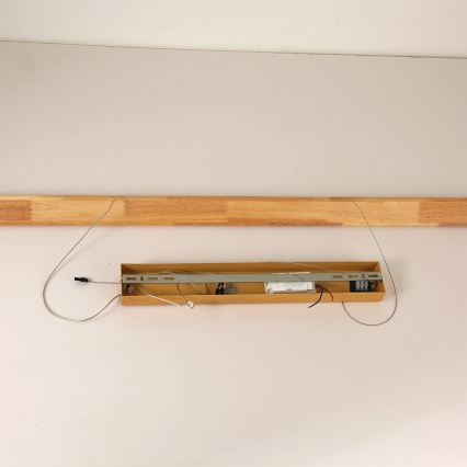 Brilagi - LED csillár zsinóron UMEA WOOD LED/30W/230V 120 cm fa