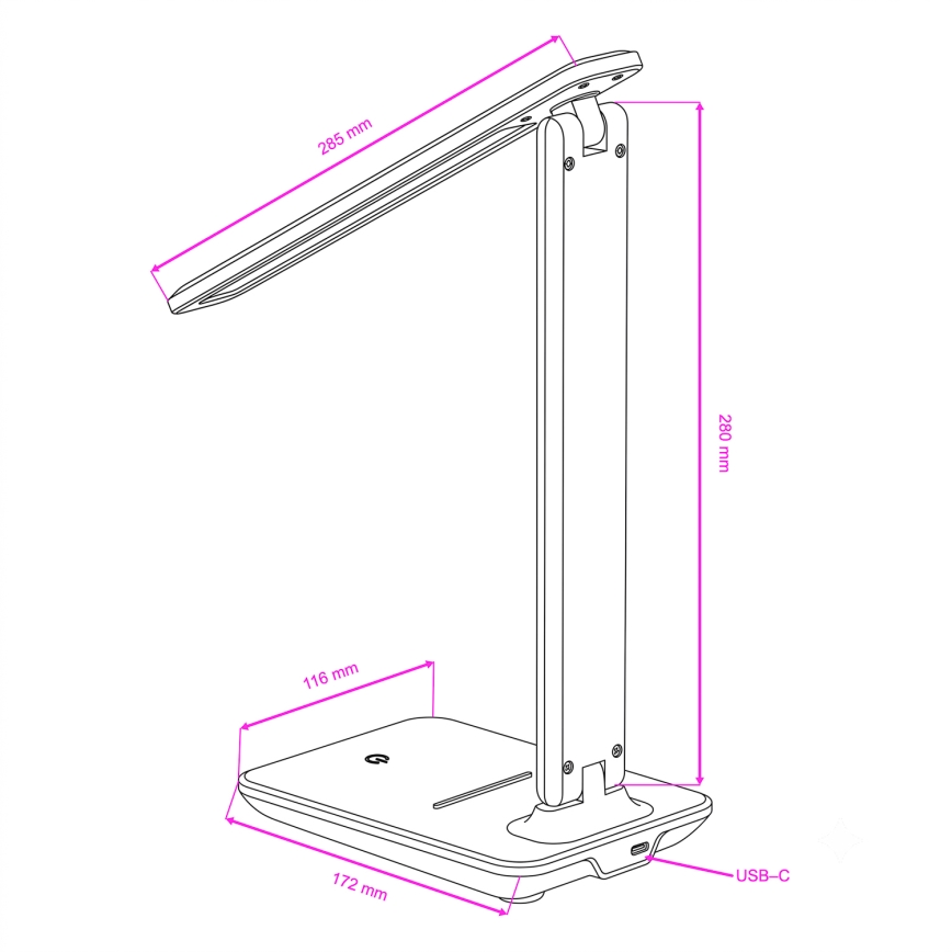 Brilagi - LED dimmelhető asztali lámpa MODO LED/7W/230V 3000/4000/6500K barna