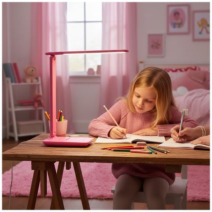 Brilagi - MODO LED fényerőszabályozható asztali lámpa LED/7W/230V 3000/4000/6500K rózsaszín