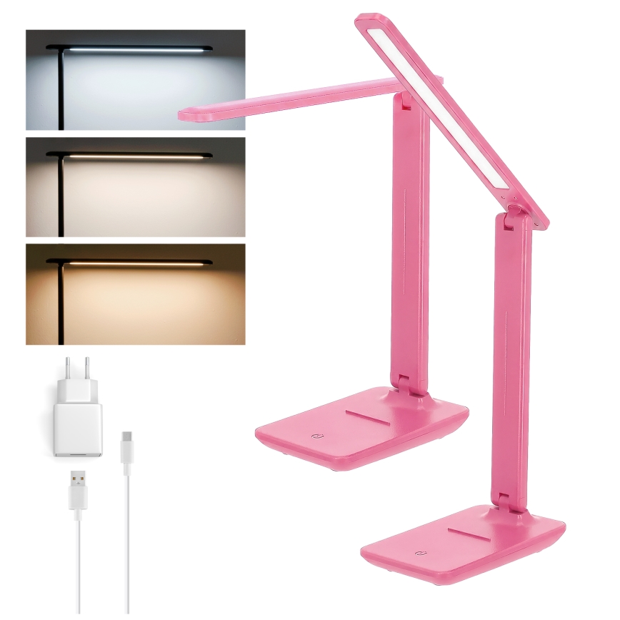 Brilagi - MODO LED fényerőszabályozható asztali lámpa LED/7W/230V 3000/4000/6500K rózsaszín