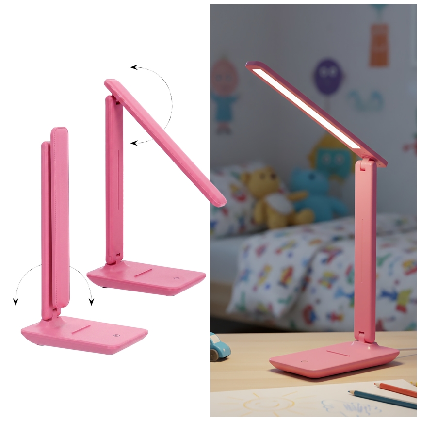 Brilagi - MODO LED fényerőszabályozható asztali lámpa LED/7W/230V 3000/4000/6500K rózsaszín