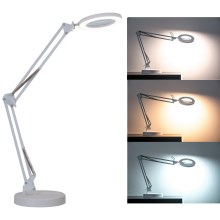 Brilagi - LED Dimmelhető asztali lámpa nagyítóval LENS LED/12W/5V 3000/4200/6000K fehér