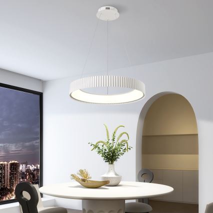BRILAGI - LED dimmelhető kábeles csillár FALCON MODERN LED/54W/230V 3000-6000K átm. 60 cm fehér + távirányító