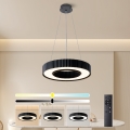 Brilagi - LED dimmelhető csillár kábelen LUMIX LED/48W/230V 3000-6000K fekete átm. 50 cm + távirányító